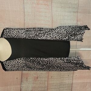 Deb Snow Leopard Print Lightweight Cardigan